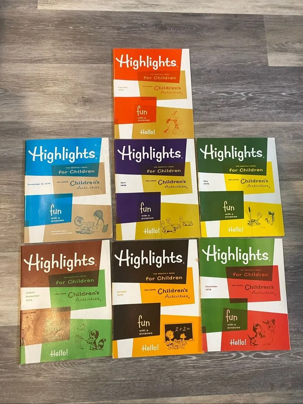 Vintage Highlights for Children Magazine Lot 17 1978-1982 Activity Books UNUSED